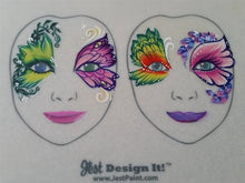 Load image into Gallery viewer, Jest Design It Face Painting Practice Board - 2 FRONT View Kids

