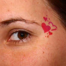 Load image into Gallery viewer, TAP 007 Face Painting Stencil - Hearts
