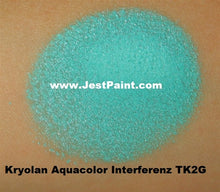 Load image into Gallery viewer, Kryolan Face Paint  Aquacolor Interferenz - TK2G (Teal) - 2oz/60gr -Discontinuing Soon
