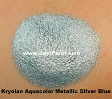 Load image into Gallery viewer, Kryolan Face Paint  Aquacolor - Metallic Silver Blue - 2oz/60gr
