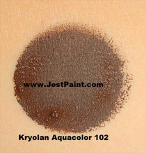 Load image into Gallery viewer, Kryolan Face Paint  Aquacolor - 102 (Dark Brown) - 30ml -Discontinuing Soon
