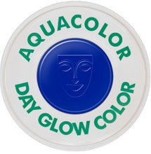 Load image into Gallery viewer, Kryolan Day Glow Aquacolor - UV Blue - 30ml

