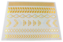 Load image into Gallery viewer, Metallic Foil Tattoo - Leafy Bracelets, etc
