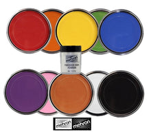 Load image into Gallery viewer, StarBlend Powder  Face Paint  By Mehron - Set of 10 Colors w/ Gem Powder
