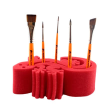 Load image into Gallery viewer, Gecko Face Painting Brush Holder - Red
