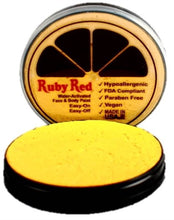 Load image into Gallery viewer, Ruby Red Face Paint- Pearl Yellow
