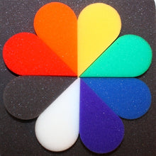 Load image into Gallery viewer, Ruby Red - Petal Face Painting Sponges - Rainbow Pack of 8
