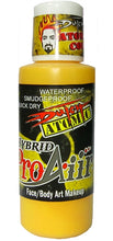 Load image into Gallery viewer, ProAiir ATOMIC Alcohol Based Hybrid Airbrush Body Paint 2oz - Uranium Yellow
