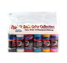 Load image into Gallery viewer, ProAiir Alcohol Based Hybrid Airbrush Body Paint Set - 6 Basic 2oz Bottles

