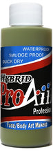 Load image into Gallery viewer, ProAiir Alcohol Based Hybrid Airbrush Body Paint 2oz - Swamp Moss / Zombie
