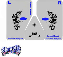 Load image into Gallery viewer, Stencil Eyes / Mask - Face Painting Stencil - Sweet Heart
