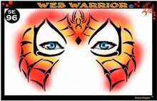 Load image into Gallery viewer, Stencil Eyes / Mask - Face Painting Stencil - Web Warrior
