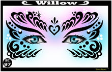 Load image into Gallery viewer, Stencil Eyes - Face Painting Stencil - Willow
