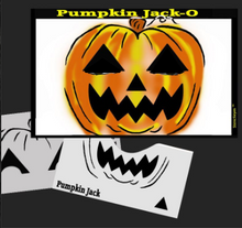Load image into Gallery viewer, Stencil Eyes - Face Painting Stencil - Pumpkin Jack-O
