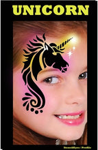 Load image into Gallery viewer, Stencil Eyes / Profiles - Face Painting Stencil - Unicorn
