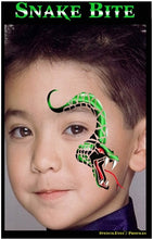 Load image into Gallery viewer, Stencil Eyes / Profiles - Face Painting Stencil - Snake Bite

