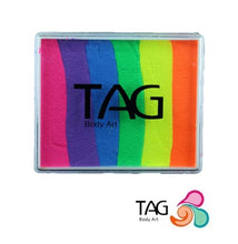 Load image into Gallery viewer, TAG Face Paint Split Cake - Neon Rainbow 50gr  #21

