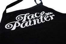 Load image into Gallery viewer, Face Painter Apron - Black with Silver Letters
