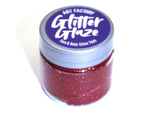 Load image into Gallery viewer, Art Factory | Glitter Glaze Face &amp; Body Glitter Paint - Red (1 fl oz)
