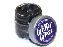 Load image into Gallery viewer, Art Factory | Glitter Glaze Face &amp; Body Glitter Paint - Black (1 fl oz)
