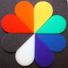 Load image into Gallery viewer, Ruby Red - Petal Face Painting Sponges - Rainbow Pack of 8
