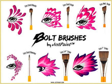 Load image into Gallery viewer, BOLT Face Painting Brushes by Jest Paint - Medium FIRM Angle (5/8")
