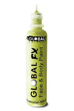 Load image into Gallery viewer, Global FX Face Painting Glitter Gel - Iridescent Yellow 36ml/1.2oz
