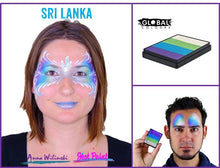 Load image into Gallery viewer, Global Body Art Face Paint - Rainbow Cake Sri Lanka 50gr
