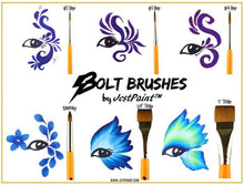 Load image into Gallery viewer, BOLT Face Painting Brushes by Jest Paint - 3/4" Stroke
